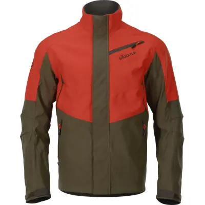 Härkila Men's Wildboar Pro Jacket Orange blaze/Willow green