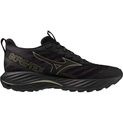 Mizuno Men's Wave Rider GORE-TEX 2 Black/Gloden Halo /Quiet Shade