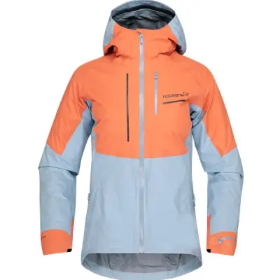 Norrøna Senja Gore-Tex Active Jacket W's Flamingo/Blue Fog