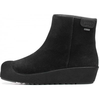 Pomar Women's Kallio GORE-TEX Ankle Boot Black Suede(fur L) Curling