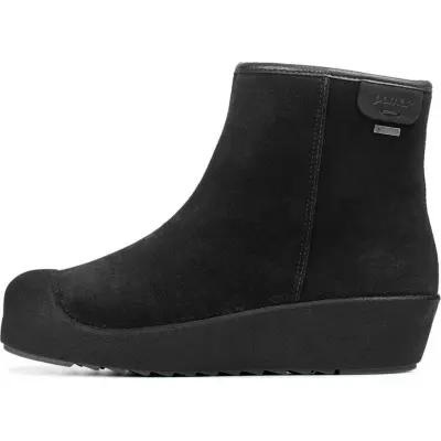 Pomar Women's Kallio GORE-TEX Ankle Boot Black Suede(fur L) Curling