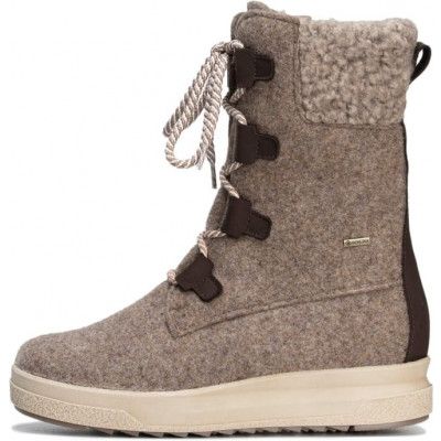 Pomar Women's Reki Gore-Tex Felt Boot Sand Felt/Bark Waxy Leather