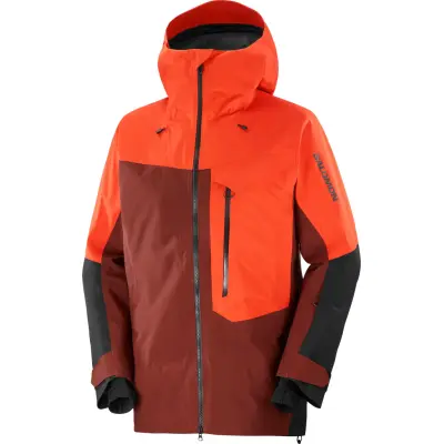 Salomon Men's Moon Patrol GORE-TEX Jacket Cherry Tomato / Rum Raisin / Deep Black