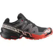 Salomon Men's Speedcross 6 GORE-TEX Black / Fiery Red / Almond Milk