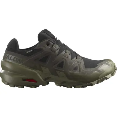 Salomon Men's Speedcross 6 GORE-TEX Black/Peat/Deep Lichen Green