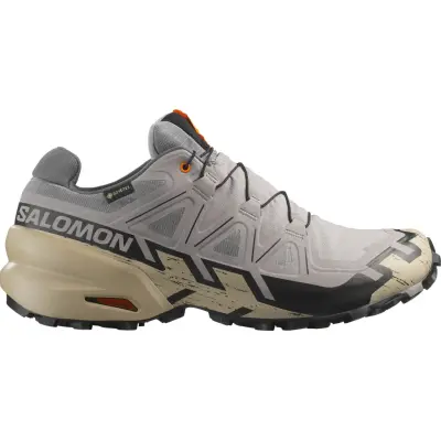 Salomon Men's Speedcross 6 GORE-TEX Gull/White Pepper/Black