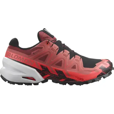 Salomon Unisex Spikecross 6 GORE-TEX Cow Hide/Black/Fiery Coral