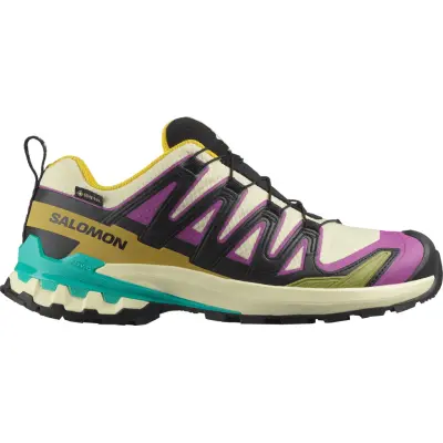 Salomon Women's XA Pro 3d V9 GORE-TEX Transparent Yellow/Black / Waterfall