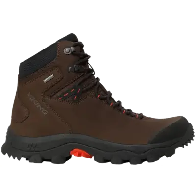 Viking M's Villrein Mid GTX Dark Brown/Red