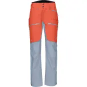 Norrøna Women's Lofoten GORE-TEX Pro Pants Orange Alert/Blue Fog
