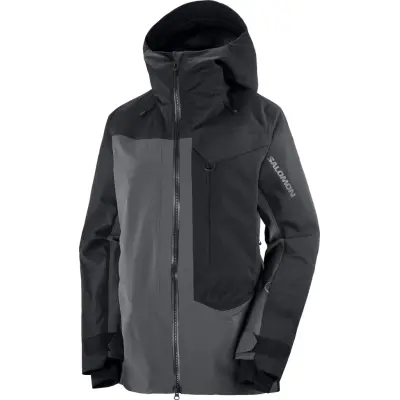 Salomon Women's Moon Patrol GORE-TEX Jacket Deep Black/Periscope Translucent