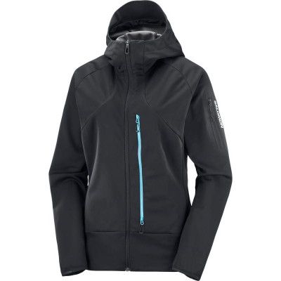 Salomon Women's MTN GORE-TEX Softshell Jacket Deep Black/Bluefish