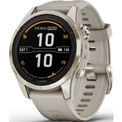Garmin Fenix 7S Pro Sapphire Solar Edition Soft Gold