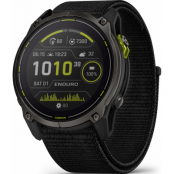 Garmin Enduro 3 Carbon Grey DLC Titanium/Black UltraFit Nylon Strap