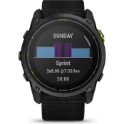 Garmin Enduro 3, Crbn Gry DLC Ti w/Blk Sport Lo Black