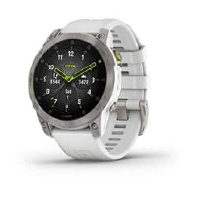Garmin Epix 2 Carrera White,ti W/Silicone Band