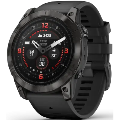 Garmin EPIX PRO (G2) 51mm Sapphire Carbon Grey DLC Titanium with Black Band