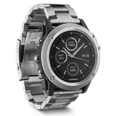 Garmin Fenix 3 HR, Glass/Titanium,Silver