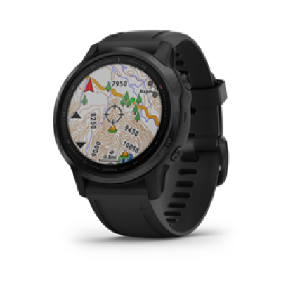 Garmin Fenix 6S Pro Black W/Black Band Gps Watch