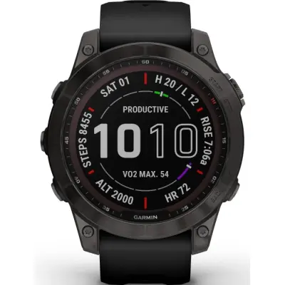 Garmin Fenix 7 Sapphire Solar Carbon Gray Titanium