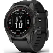Garmin Fenix 7S Pro Sapphire Solar Carbon Grey DLC Titanium with Black Band