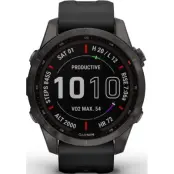 Garmin Fenix 7S Sapphire Solar Carbon Gray Titanium