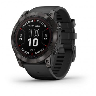 Garmin Fenix 7X PRO Sapphire Solar Carbon grey titan/Black 51mm