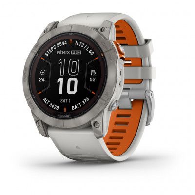 Garmin Fenix 7X PRO Sapphire Solar Titan/Grey/Orange 51mm