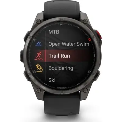 Garmin fenix 8 Pro 47mm, LTE, Saph, Carbon Gray Ti, Black