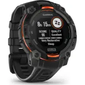 Garmin Instinct 3 Solar, 45mm Black Bezel With Black Band