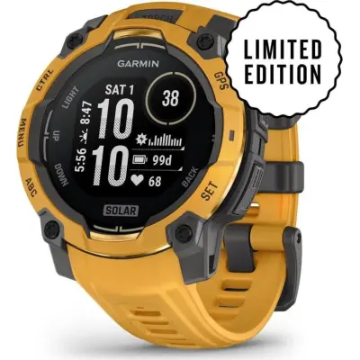 Garmin Instinct 3 Solar, 45mm Grey, Citrine