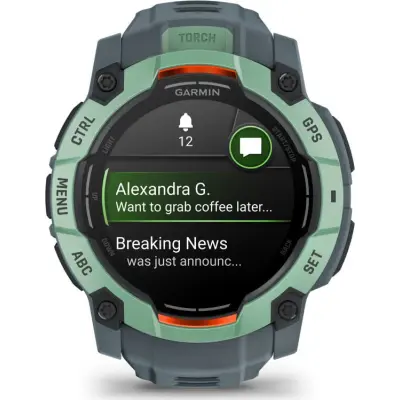 Garmin Instinct 3 AMOLED, 50mm Neotropic Bezel With Twilight Band