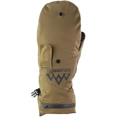 Heat Experience Heated Hunt Pullover Mittens Green/Black Unisex