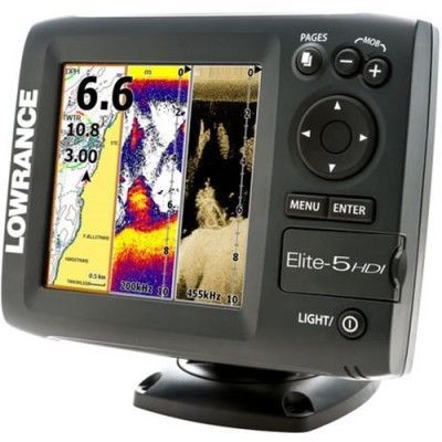 Lowrance Elite-5 HDI 83/200, 455/800 kHz
