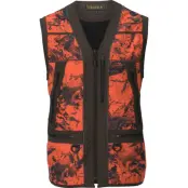 Härkila Men's Wildboar Pro Safety Waistcoat AXIS MSP®Orange Blaze/Shadow brown