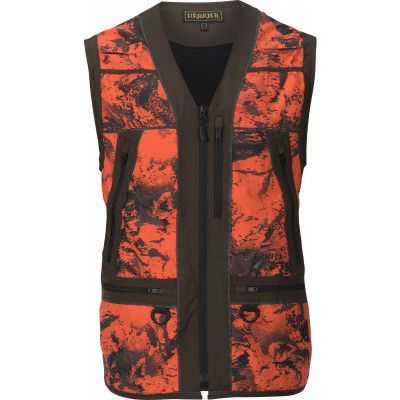 Härkila Men's Wildboar Pro Safety Waistcoat AXIS MSP®Orange Blaze/Shadow brown