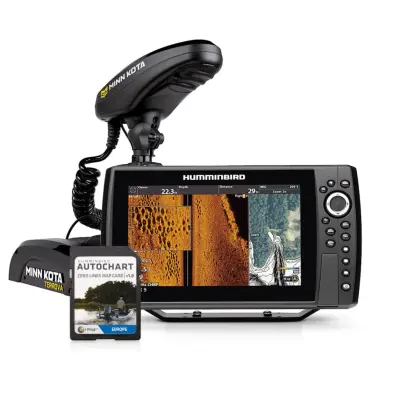 Minn Kota Terrova BT 55lbs i-Pilot LINK + Humminbird Helix 9 One-Boat Network