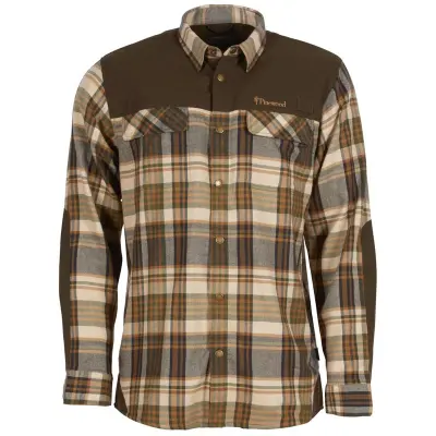 Pinewood Furudal Pro TrackerWool Shirt Beige/Suede Brown