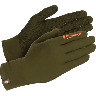 Pinewood Hunters Liner Stretch Glove Mossgreen/Dark Brown