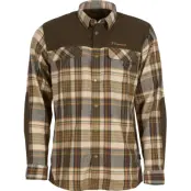 Pinewood Men's Furudal Pro Tracker Wool Shirt Beige/Suede Brown