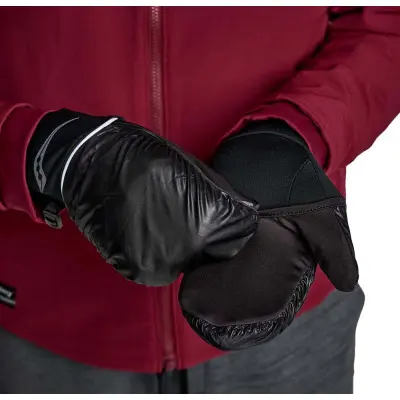 Saucony Unisex Hurricane Mitt  Black