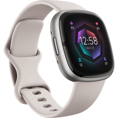 Fitbit Sense 2 Lunar White/Platinum