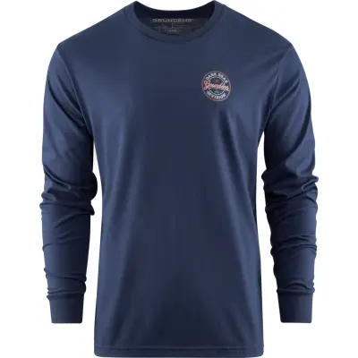 Grundéns Men's Dark Seas X Grundens Instinctive LS T-Shirt Dark Navy