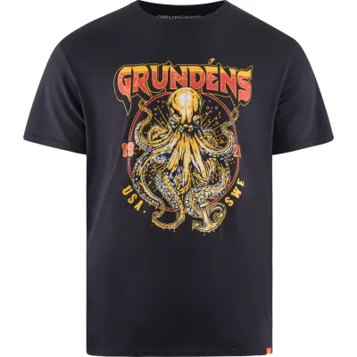 Grundéns Men's Rocktopus Ss T-Shirt Black