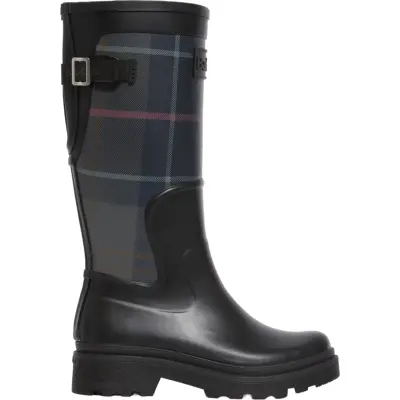 Barbour Women's Dena Tall Well Black/shadow Tartan