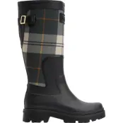 Barbour Women's Dena Wellington Boots Black/Ancient Tartan