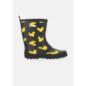 Duckling Rubber Boot Jr, Black Yellow Duck, 26,  Bästsäljare