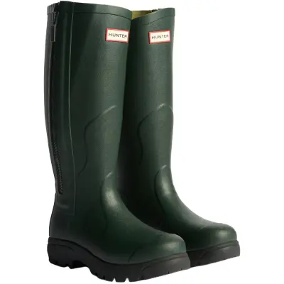 Hunter Boots Balmoral Mkii Full Zip Boot Dark Olive/Black