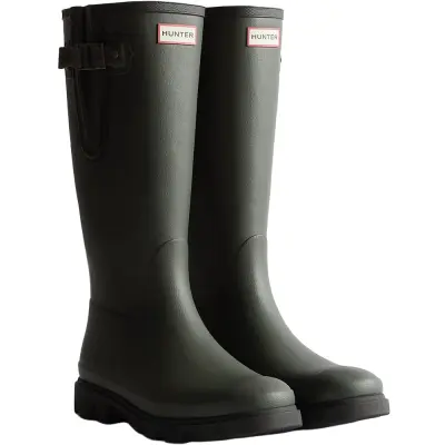 Hunter Boots Downpour Adjustable Boot Dark Olive