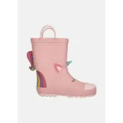 Rook Kids Rubber Boot, Silver Pink, 24, Stövlar